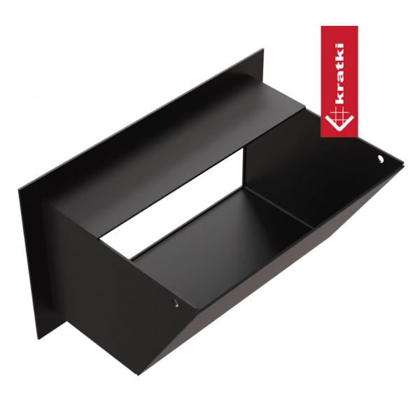 Решётка Kratki Luft 12x20 черная Kratki