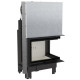 Стальная каминная топка MBZ/P/BS/G/SG, Г-образное стекло справа Kratki PRO