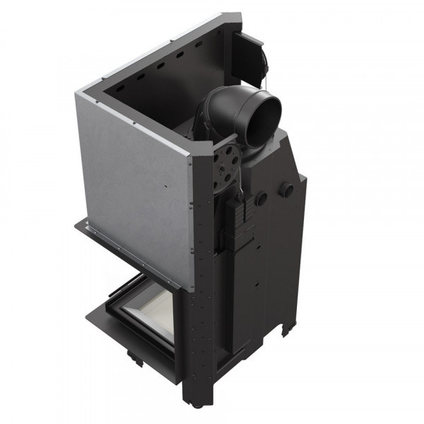 Стальная каминная топка MBZ/P/BS/G/SG, Г-образное стекло справа Kratki PRO