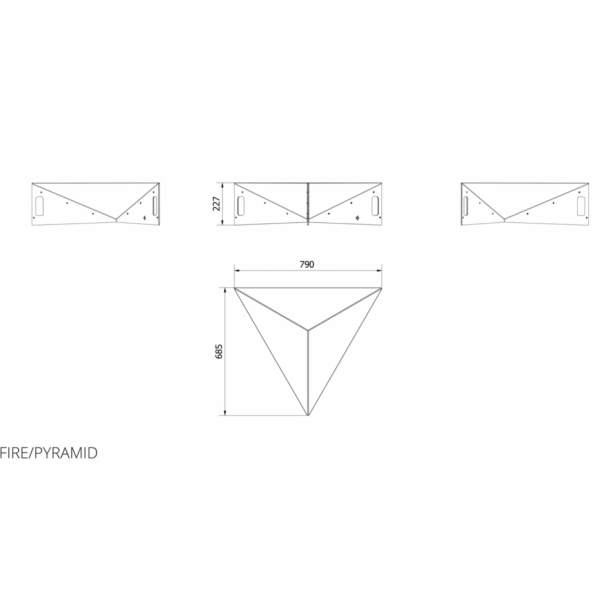 Очаг для костра PYRAMID Kratki (Польша)