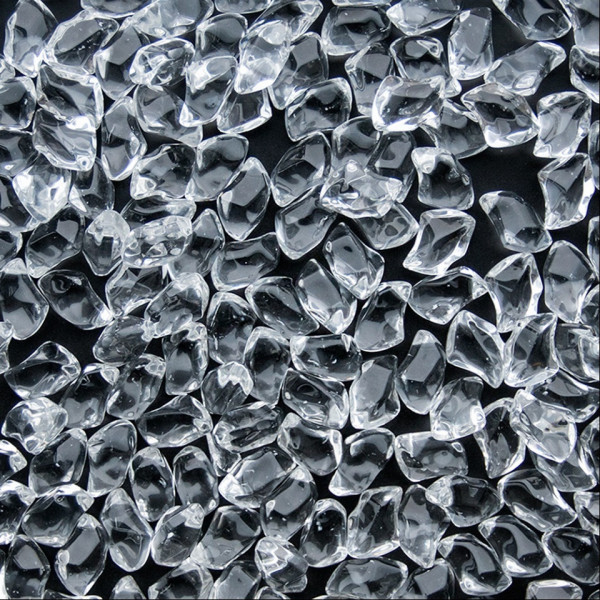 Декоративные элементы Fire Glass  КРИСТАЛЛ ПРОЗРАЧНЫЙ 1кг Kratki (Польша)