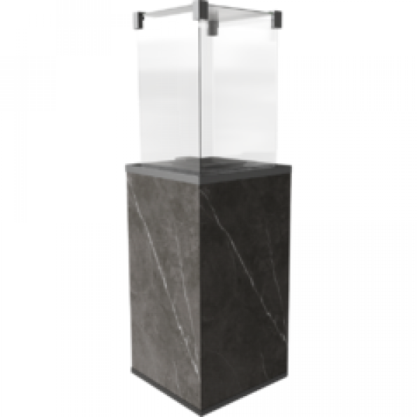 Уличный нагреватель PATIO/M/G31/37MBAR/Q/N/P/G - NATURALI PIETRA GREY, с ручным управлением Kratki (Польша)