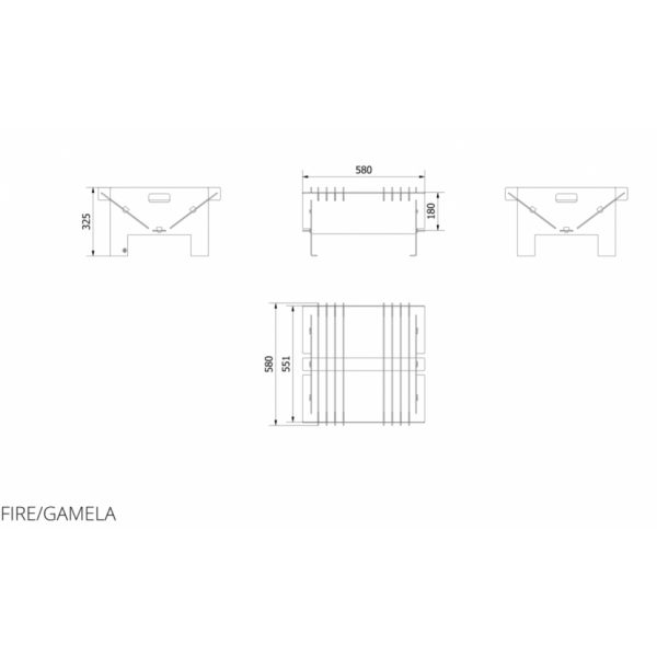 Очаг для костра GAMELA Kratki (Польша)