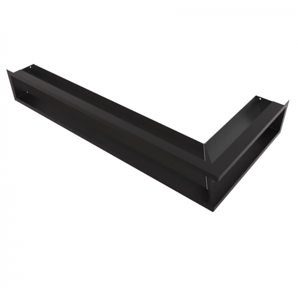 Решётка Kratki Luft 400х800х120 45S угловая левая черная Kratki