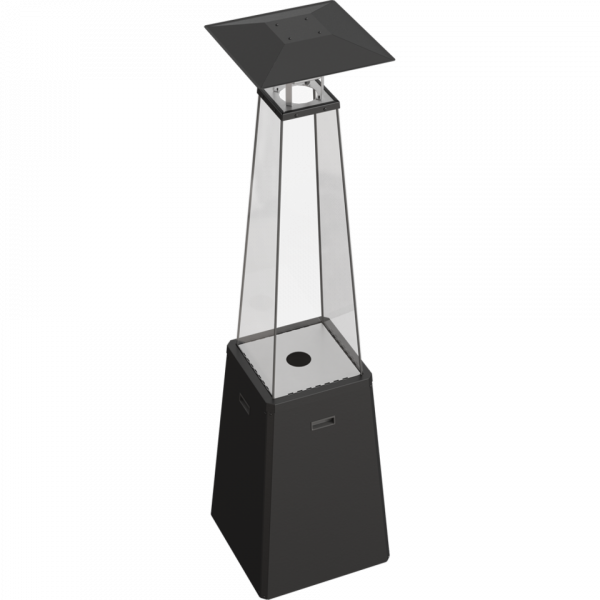 Нагреватель газовый уличный UMBRELLA/BS/C/G31/37MBAR/S - без стоек, черный Kratki (Польша)