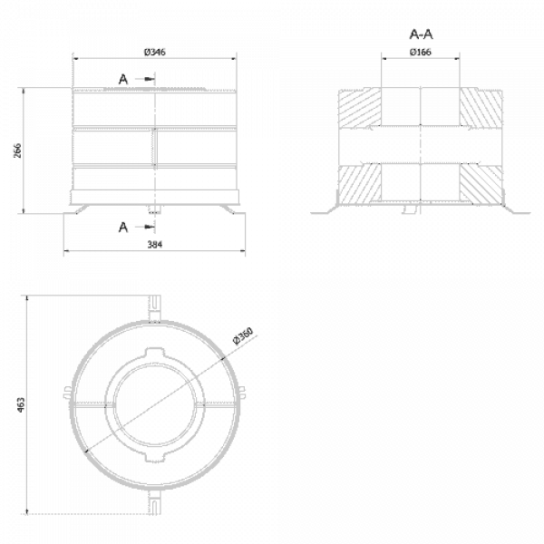 Комплект бетонных теплоаккумулирующих дисков Kratki d-150мм (6 шт., 3 слоя, V3) Kratki (Польша)