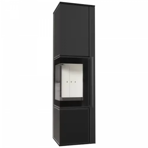 Дровяная печь TORA/L 8 кВт Nero Assoluto, с доводчиком Kratki PRO