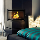 Каминная топка MAJA/L/BS/DECO, Г-образное стекло слева Kratki (Польша)