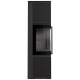 Дровяная печь TORA/M 8 кВт Nero Assoluto, черная футеровка, с доводчиком Kratki PRO