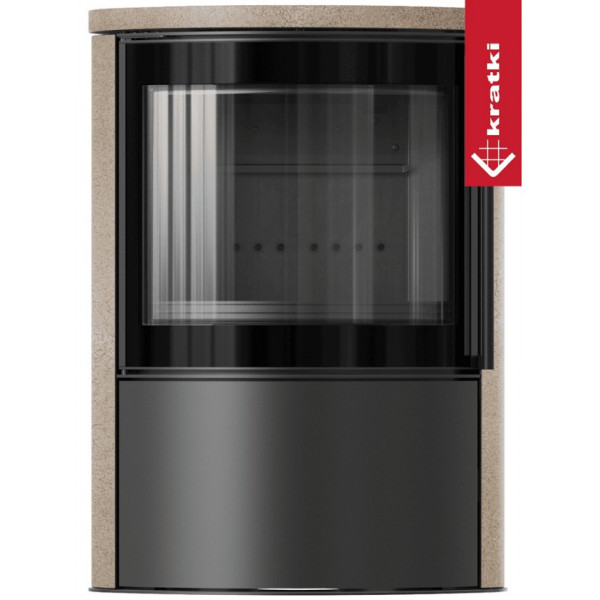 Печь Kratki PRO BJORN GOLD SATIN с верхней плитой (Чёрная футеровка) Kratki PRO