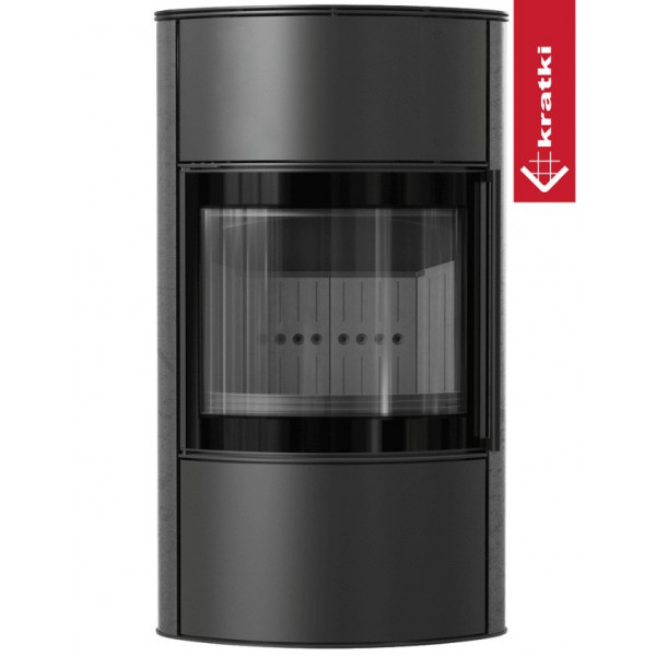 Печь Kratki PRO BJORN/W GRAFITE SATIN (Чёрная футеровка) Kratki PRO