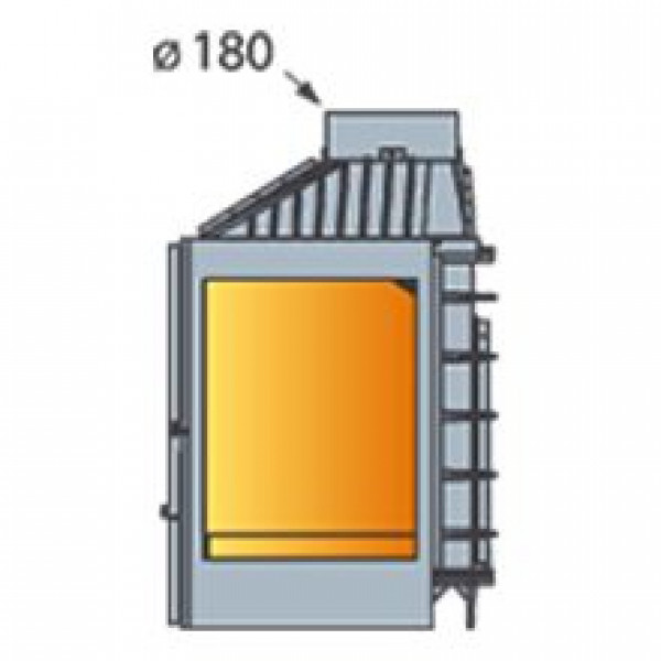 Каминная топка LCI 7 GFLR, два боковых стекла (Liseo Castiron)