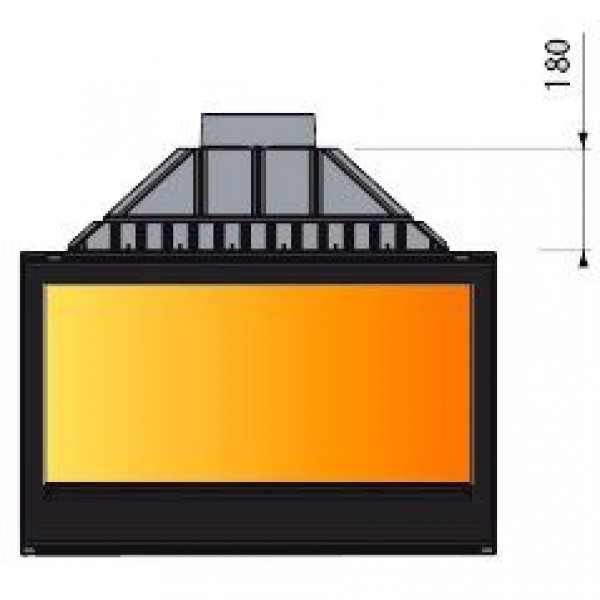 Каминная топка LCI 9 GDFS (Liseo Castiron)