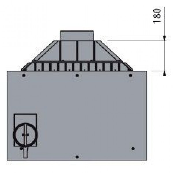 Каминная топка LCI 9 GFLR, два боковых стекла (Liseo Castiron)