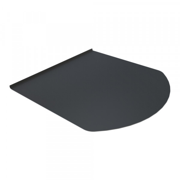 Лист предтопочный BLACK 800х980х0 5мм (R641)