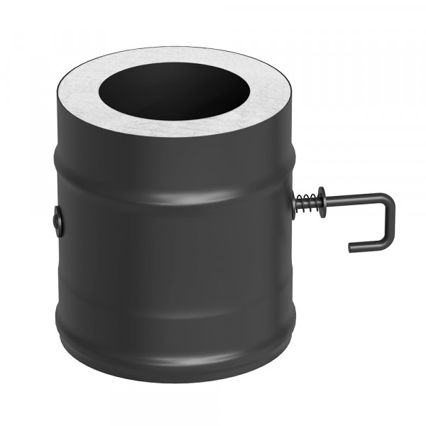 Сэндвич-шибер поворотный KERABLACK (AISI 430 1 0мм/0 5мм) д.120х200  L-0 2м