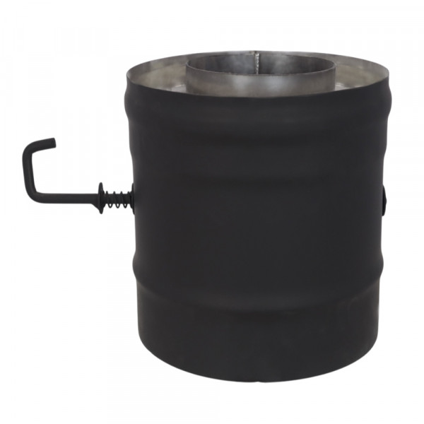 Сэндвич-шибер поворотный KERABLACK (AISI 430 1 0мм/0 5мм) д.120х200  L-0 2м