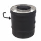 Сэндвич-шибер поворотный KERABLACK (AISI 430 1 0мм/0 5мм) д.120х200  L-0 2м