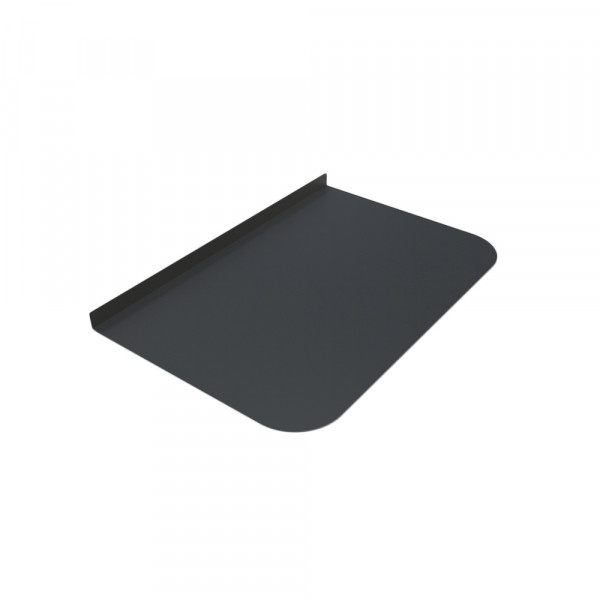 Лист предтопочный BLACK 600х400х0 5мм (R75)