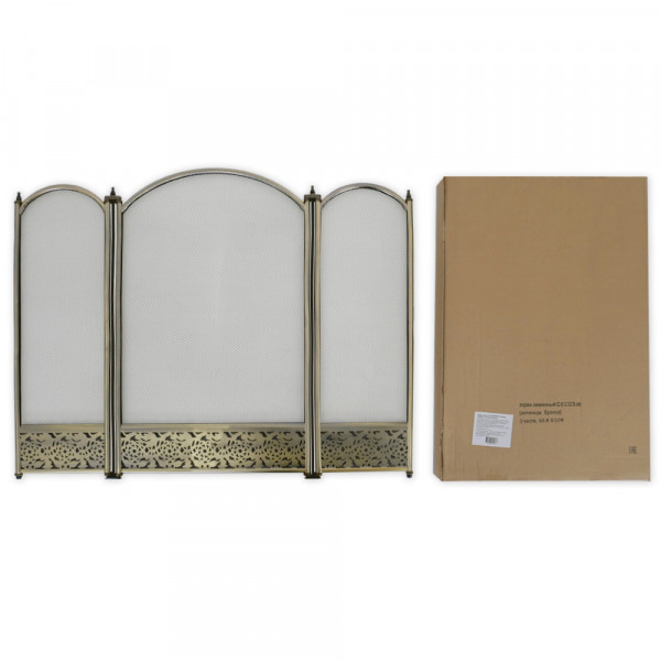 Экран каминный C03325AB (3 секции  66х85см  античная бронза)