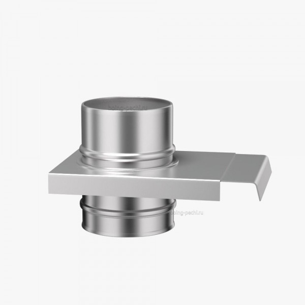 Шибер задвижка одноконтурного (моно) дымохода 120, AISI 430 1.0
