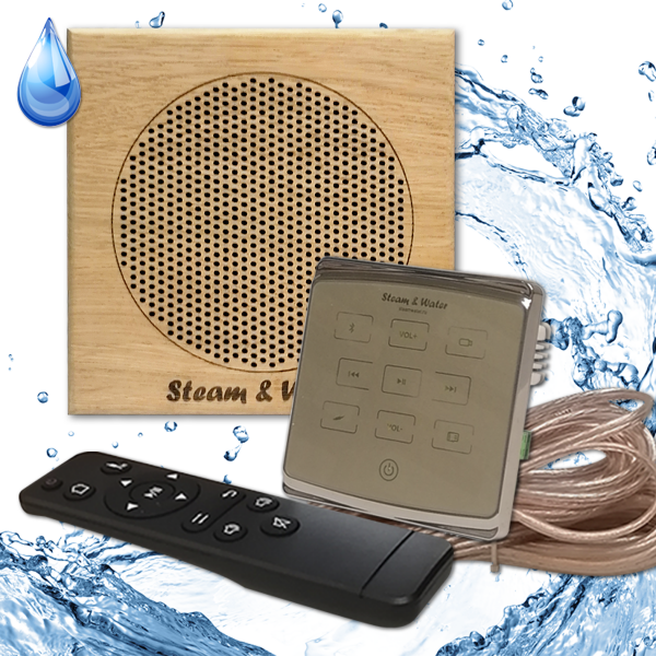 Комплект влагостойкой акустики - SW1 GOLD ECO SAUNA (квадратная решетка) Steam & Water