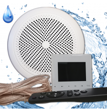 Комплект влагостойкой акустики для бани, сауны и хамама - SW 1 White STANDART