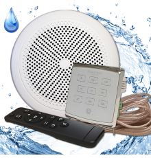 Комплект влагостойкой акустики для бани, сауны и хамама - SW 1 White ECO(белый)