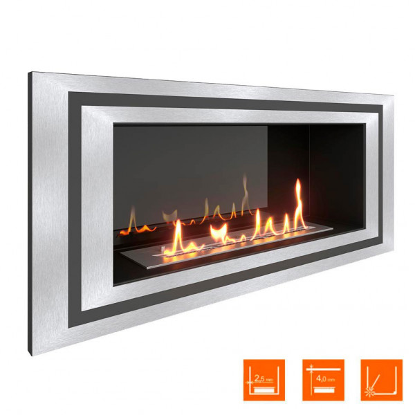 Биокамин встраиваемый SteelHeat LONG-D 900 Small (Стемалит)