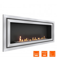 Биокамин встраиваемый SteelHeat GRAND-D 1500 (Стандарт)