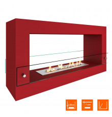 Биокамин SteelHeat FRAME ONE 900 красный (Стекло)