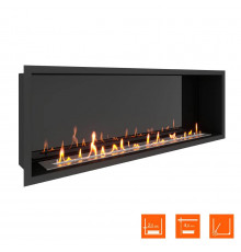 Биокамин встраиваемый SteelHeat LEADER 1300 XL (Стемалит)