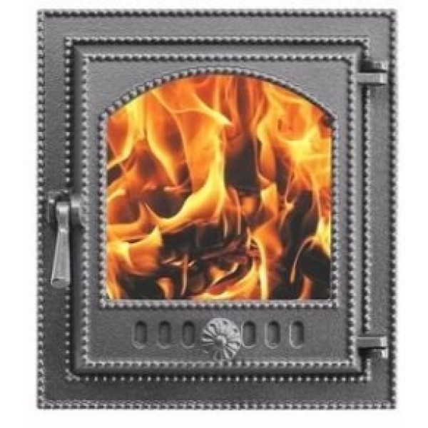 Дверка каминная Везувий 210 (антрацит)