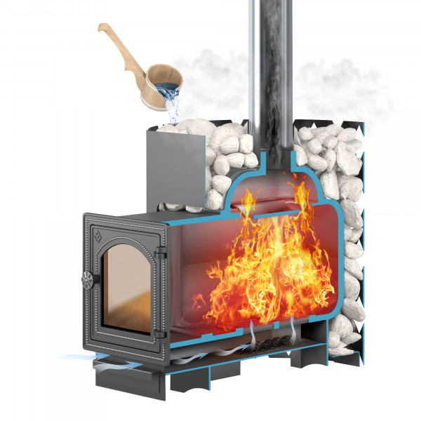 Дровяная печь для бани Etna (Этна) 24 (ДТ-4) Стандарт