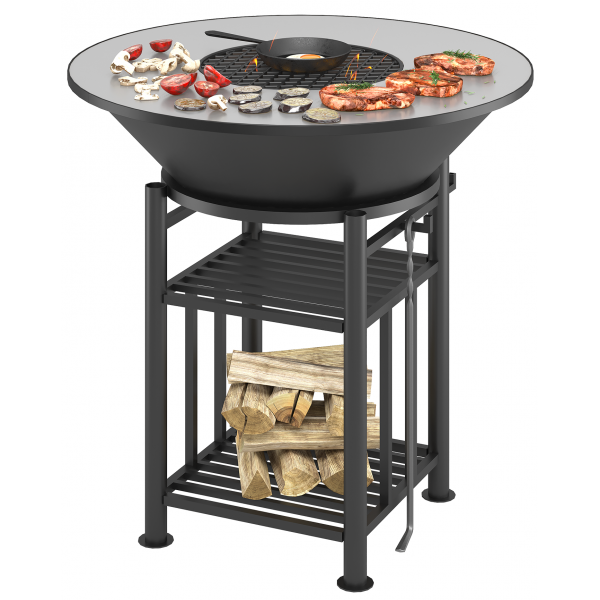 Fantastic Grill Везувий Ø 1000 (чаша + подставка + плита + решетка чугунная 