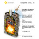 Дровяная печь для бани Везувий Легенда Русский Пар Ковка 18 (270)