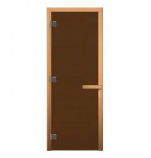 Дверь стекло Бронза 170х70 (8мм, 3 петли 716 GB) (ОСИНА)