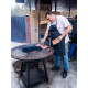 Чугунный Fantastic Grill Везувий Ø 1000 Престиж (чаша + подставка престиж + плита Gurman Ø1000 + крышка)
