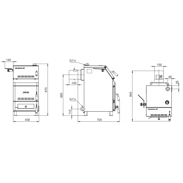 Твердотопливный котел Zota «Тополь-14М»
