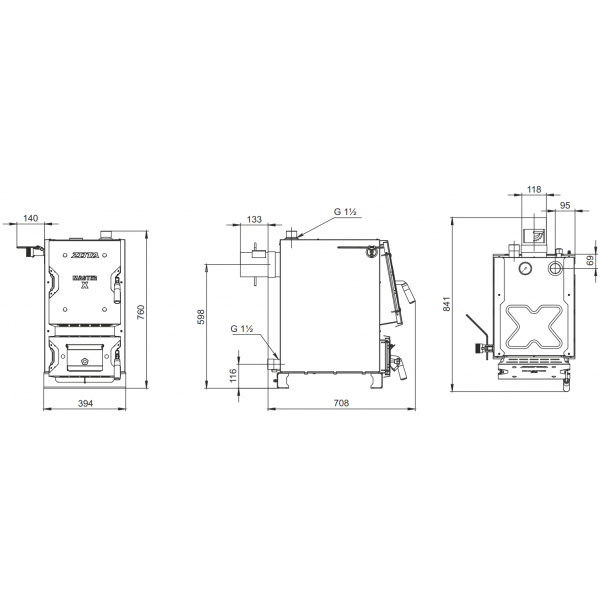 Твердотопливный котел Zota «Master X-14»