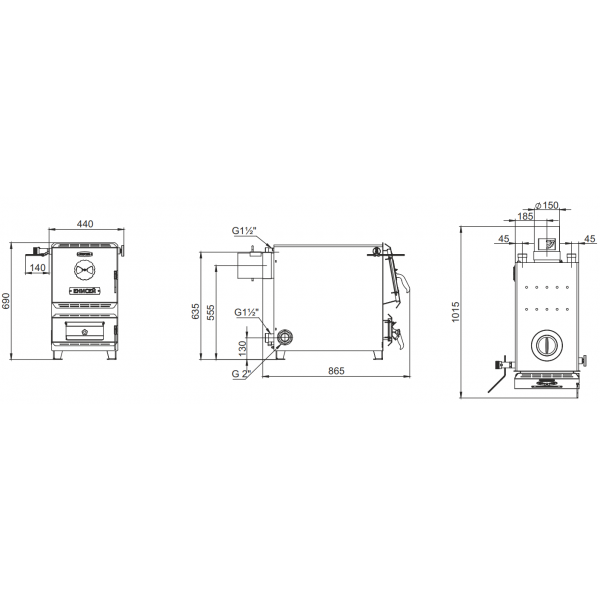 Твердотопливный котел Zota «Енисей-23»