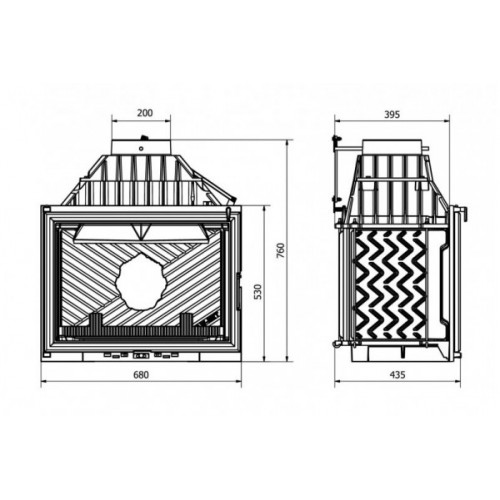 Каминная топка KAWMET W11