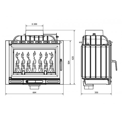 Каминная топка KAWMET W13A  EKO