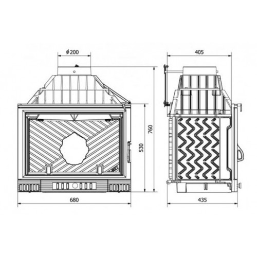 Каминная топка KAWMET W1