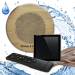 Комплект влагостойкой акустики для бани и сауны - SW1 Black SAUNA SENSOR (круглая решетка)