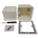 Комплект влагостойкой акустики для бани и сауны - SW 1 White SAUNA (квадратная решетка)