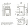 Банная печь Ангара 2012 Inox Витра ЗК ТО терракота