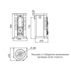 Печь-камин TMF Статика Секста чёрная бронза