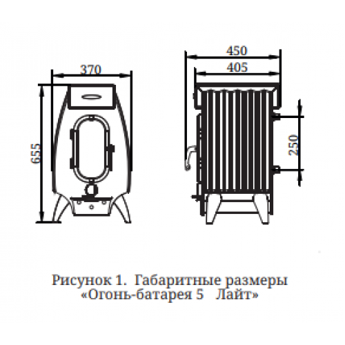 Печь TMF Огонь-батарея ЛАЙТ 5