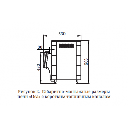 Печь TMF Оса Carbon ДА КТК терракота